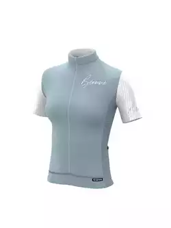 Biemme VINTAGE women's cycling jersey, white and blue