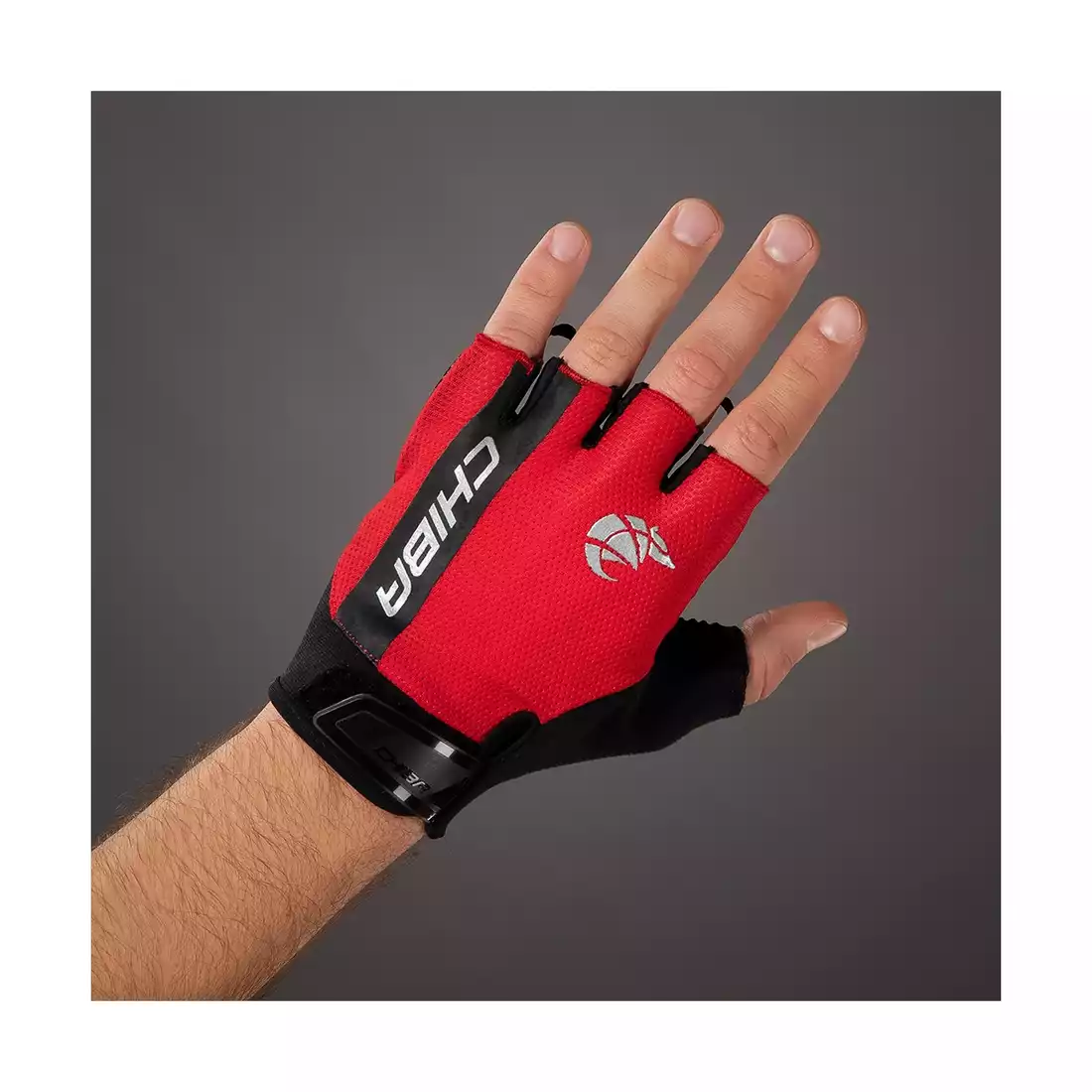 CHIBA AIR STRIKE Cycling gloves, red
