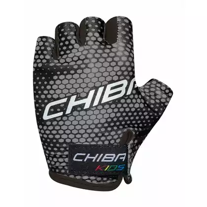 CHIBA KIDS Kids cycling gloves, grey