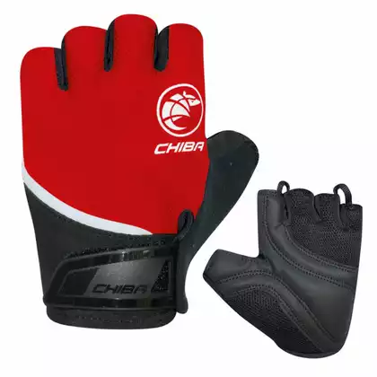 CHIBA YOUTH Children's cycling gloves, red
