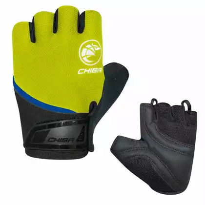 CHIBA YOUTH Children's cycling gloves, yellow