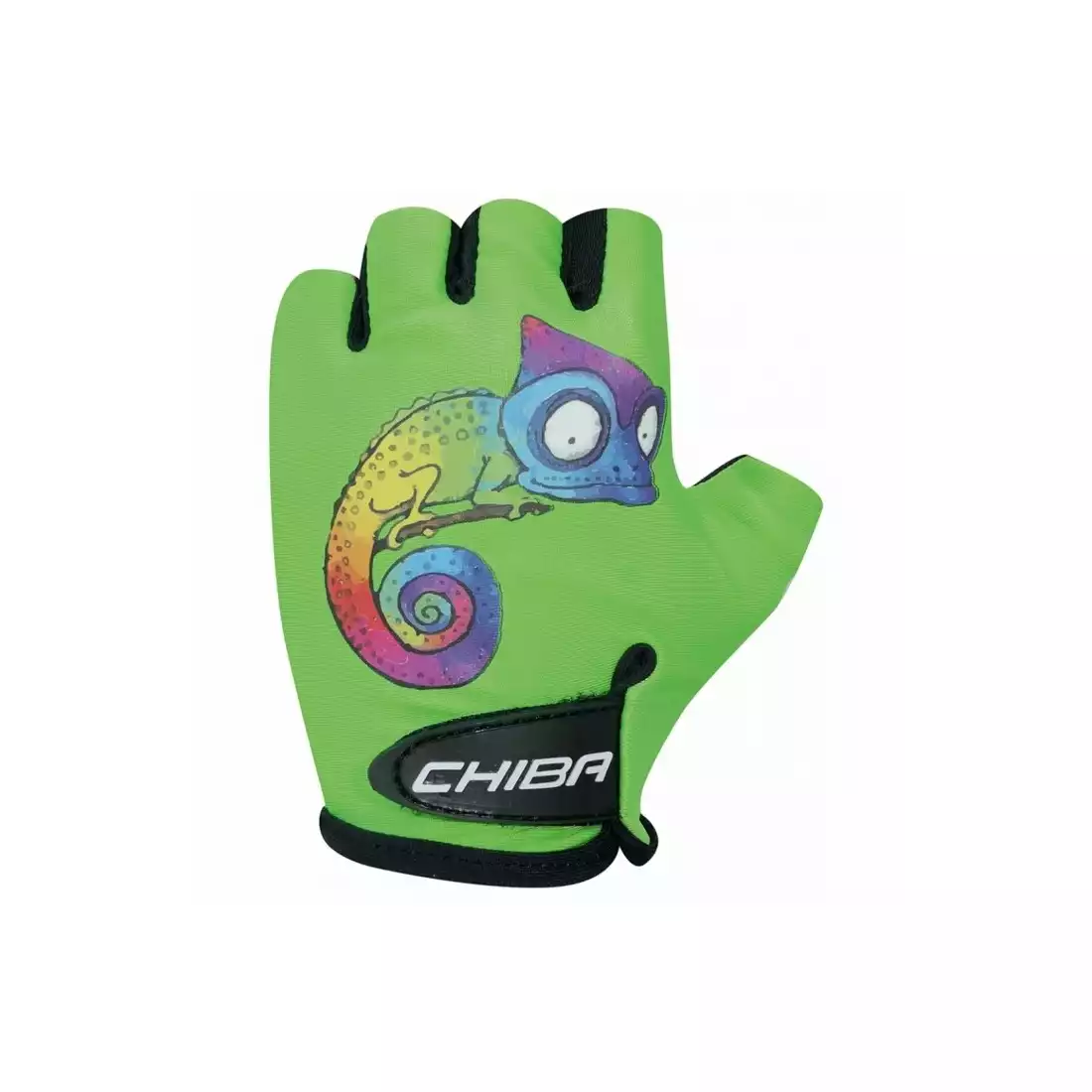 CHIBA children's cycling gloves COOL KIDS black and green 3050518ZK-2