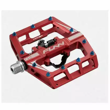 FUNN MAMBA One-sided bicycle pedals, Red