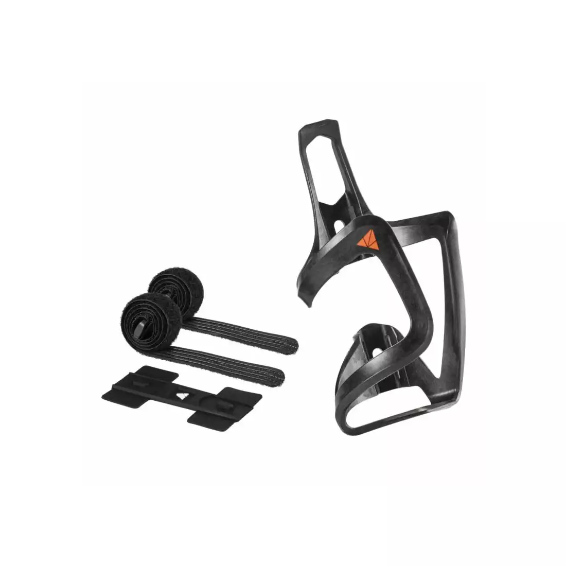 GRANITE Aux Carbon water bottle cage with straps, black