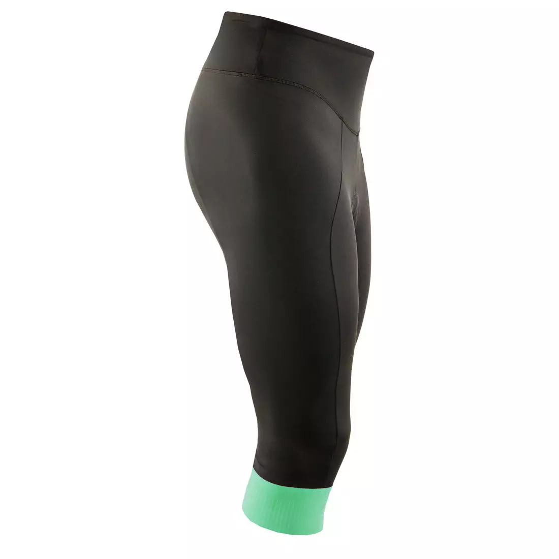 KAYMAQ DESIGN women's cycling shorts, 3/4 black-mint KQSII-3003 