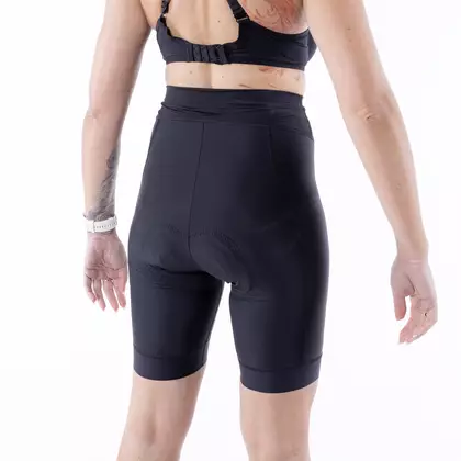 KAYMAQ women's cycling shorts, Black ELSHORD702