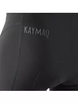 KAYMAQ ELBIBM601 men's cycling shorts with braces, black