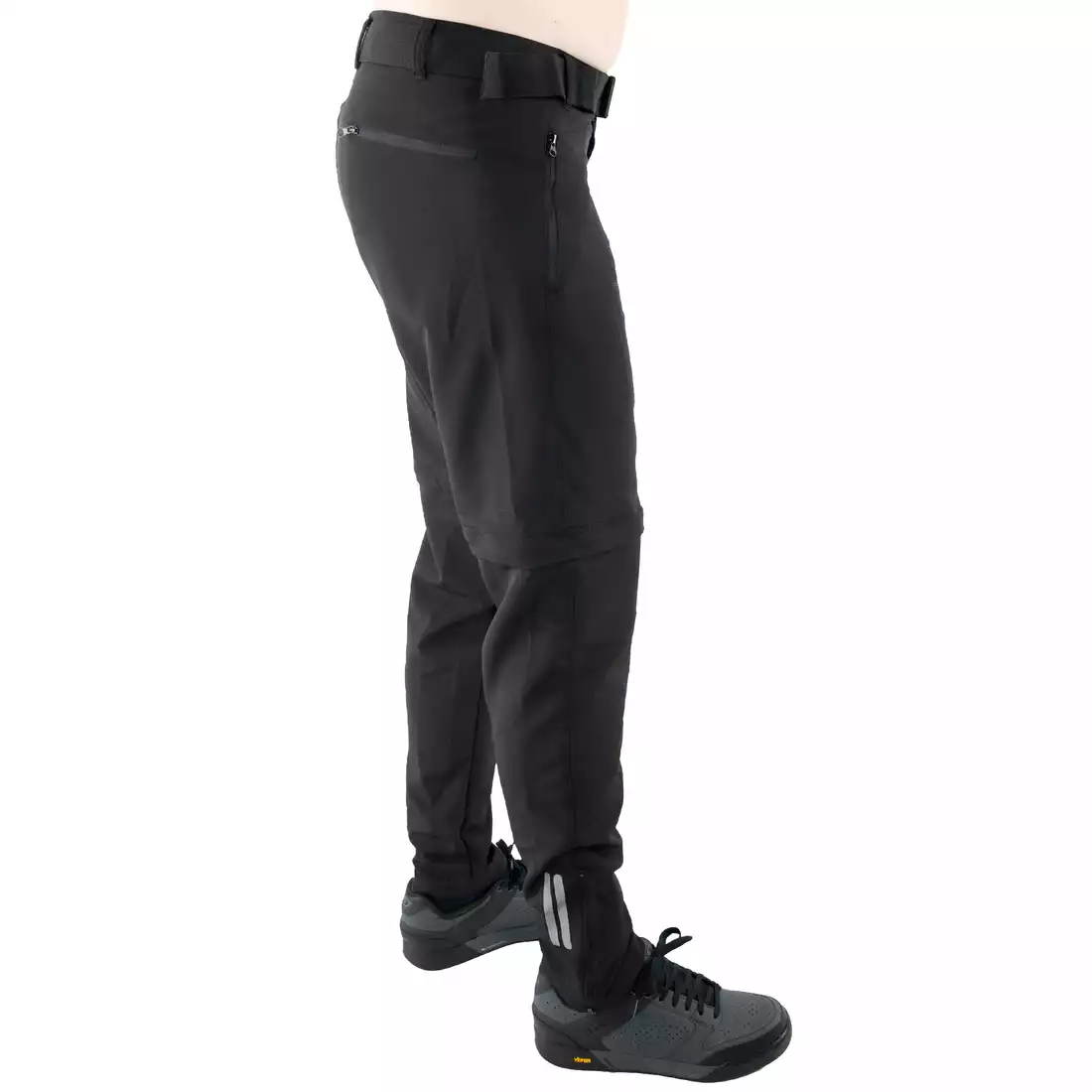 KAYMAQ STR-M-001 male bicycle pants with detachable legs, black