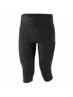 KAYMAQ women's cycling shorts 3/4,  Black ELKNICD802