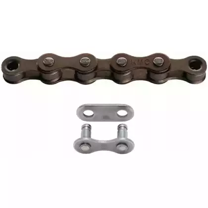 KMC S1 single row roaster chain, 112 links, brown