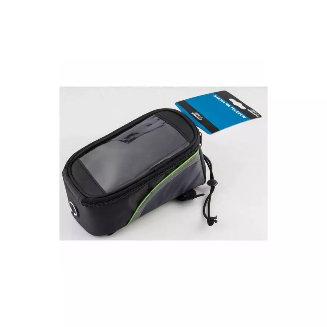 ROTTERDAM bicycle pannier on the frame 180 ml black and green
