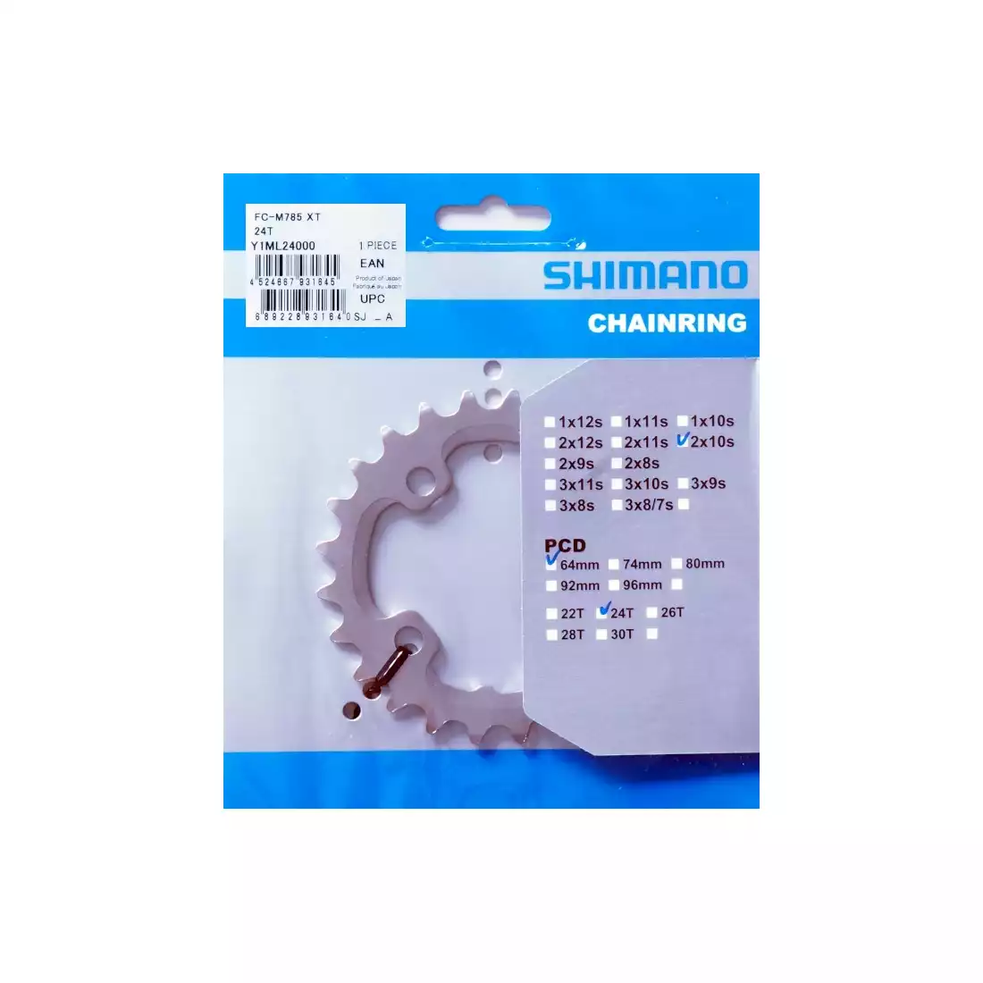 SHIMANO XT FC-M785 sprocket for 24T bicycle crank