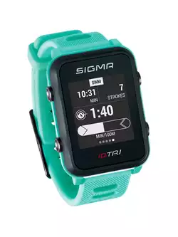 SIGMA ID.TRI SET heart rate monitor with band, mint