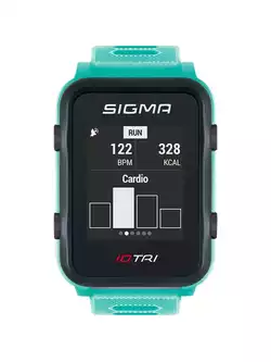 SIGMA ID.TRI SET heart rate monitor with band, mint
