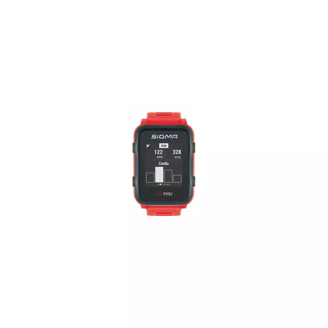 SIGMA ID.TRI SET heart rate monitor with band, red