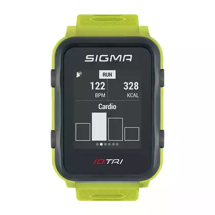 SIGMA ID.TRI heart rate monitor with a band, grün