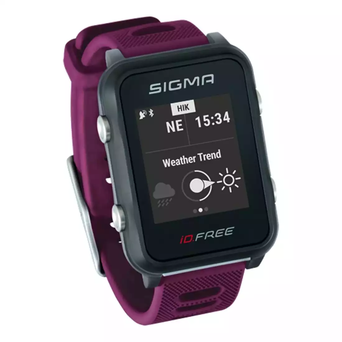 Sigma ID.FREE heart rate monitor with band, purple