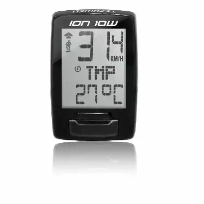 TECHWELL ION-10W Bicycle computer, wireless, black