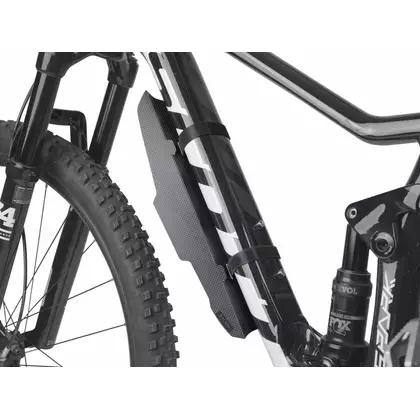 TOPEAK D-FLASH EXPRESS DT Front bicycle fender under the frame, black 27,5&quot;-29