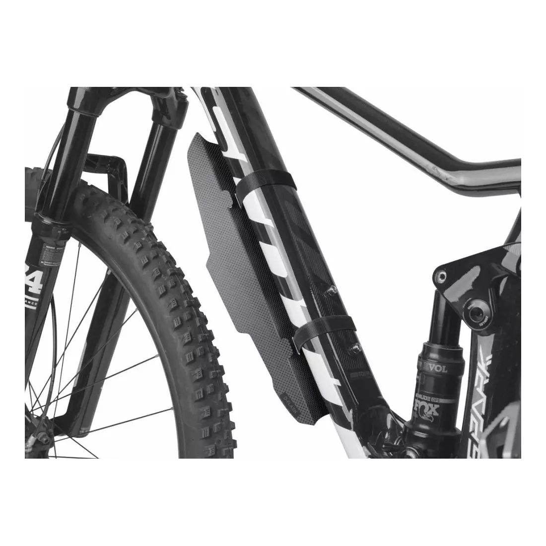 TOPEAK D-FLASH EXPRESS DT Front bicycle fender under the frame, black 27,5&quot;-29