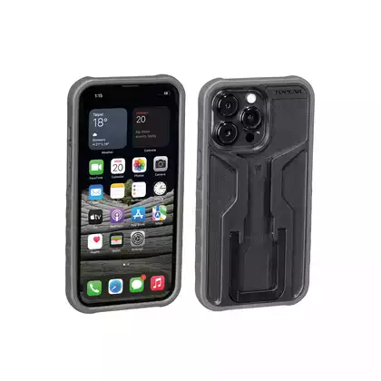 TOPEAK RIDECASE Case + bicycle holder for the phone Iphone 13 Pro, black / gray