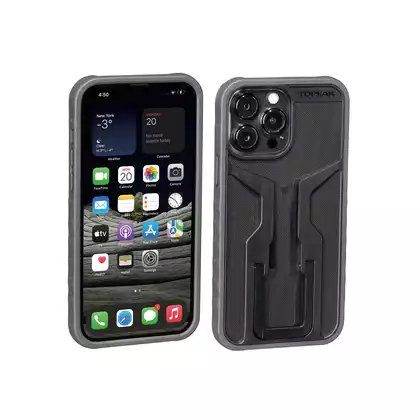 TOPEAK RIDECASE Case + bicycle holder for the phone Iphone 13, black / gray