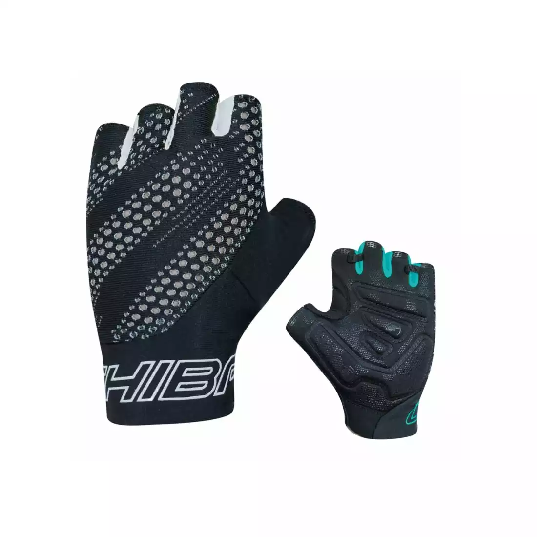 CHIBA ERGO Cycling gloves, black and white