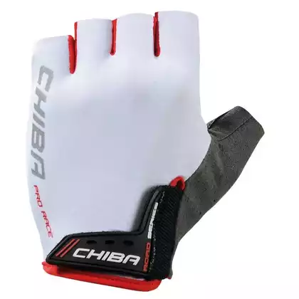 CHIBA ROAD RACER Cycling gloves, white