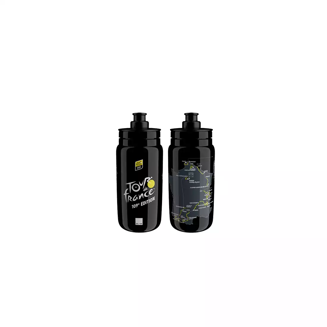 ELITE FLY Tour de France  Bicycle water bottle, 550ml, black