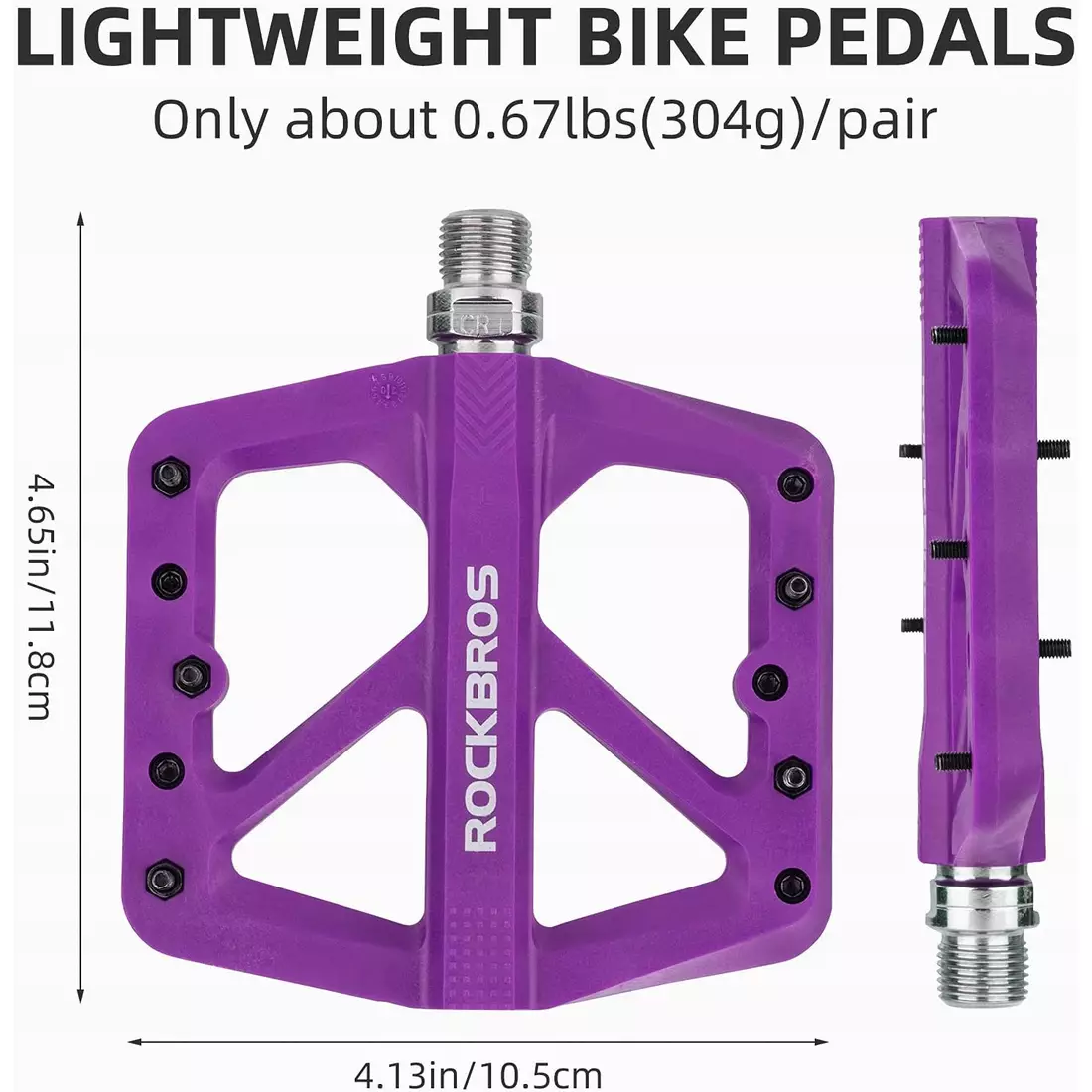 Rockbros platform pedals nylon Violet 2021-12ARD