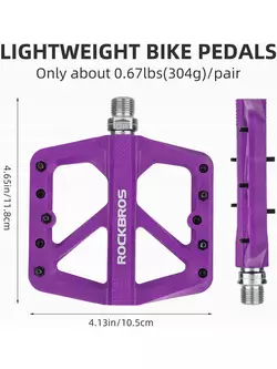 Rockbros platform pedals nylon Violet 2021-12ARD