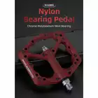 Rockbros platform pedals nylon red 2021-12ARD