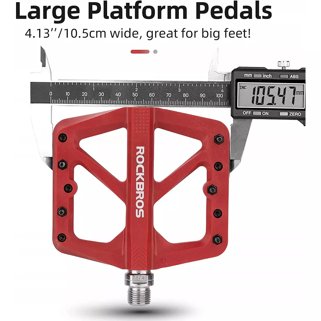 Rockbros platform pedals nylon red M906-RD