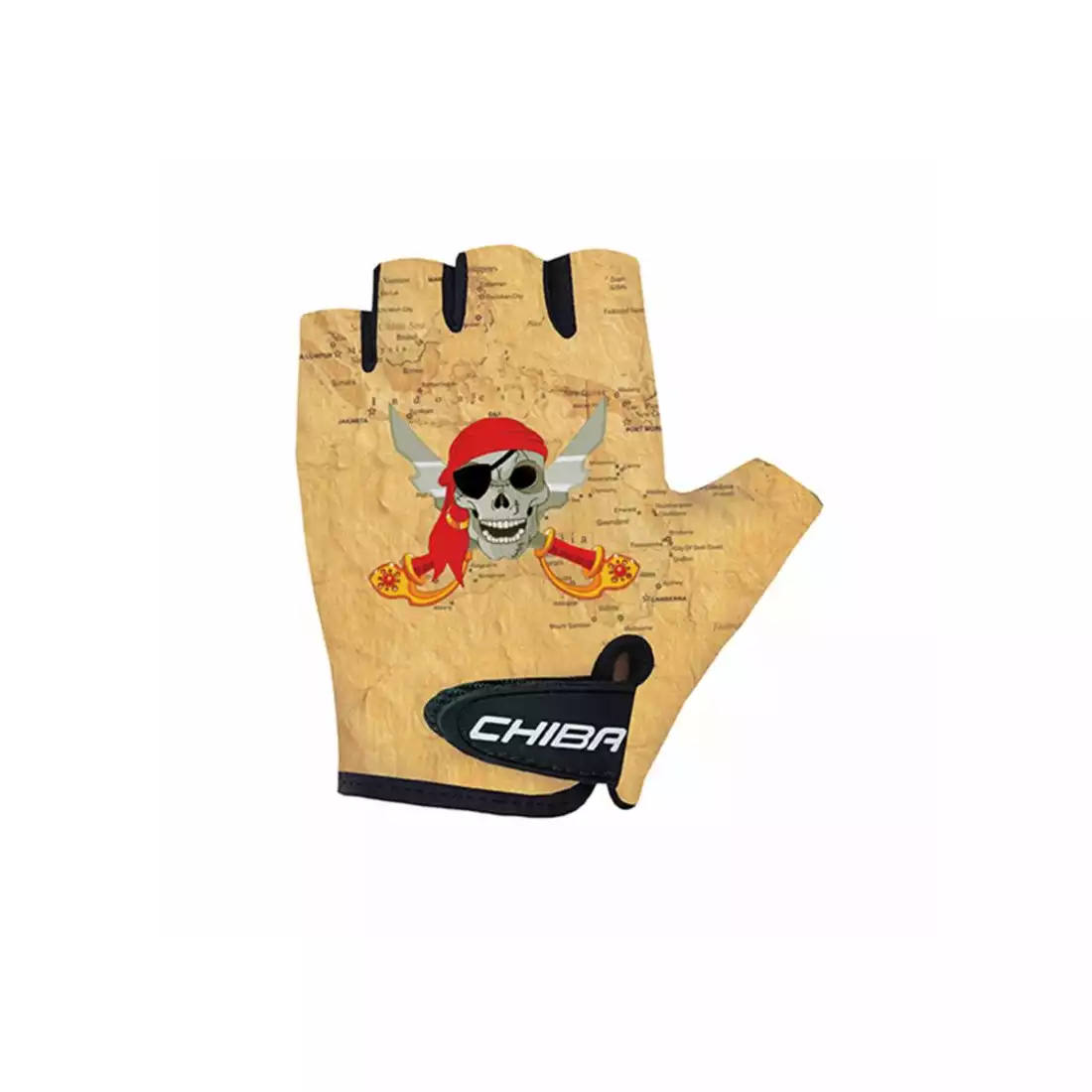 CHIBA COOL KIDS children's cycling gloves yellow / pirate