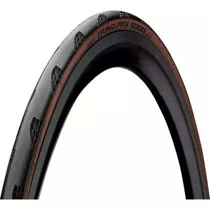 CONTINENTAL GRAND PRIX 5000 bike tire, 700x25, black and brown