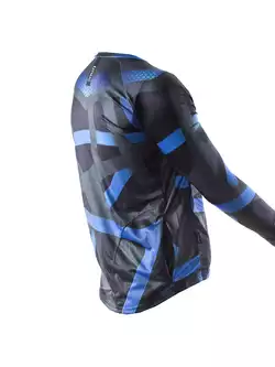 KAYMAQ DESIGN M36 Men's casual long sleeve MTB/enduro cycling jersey, blue