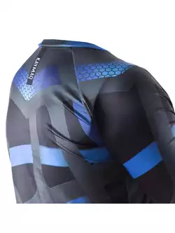 KAYMAQ DESIGN M36 Men's casual long sleeve MTB/enduro cycling jersey, blue
