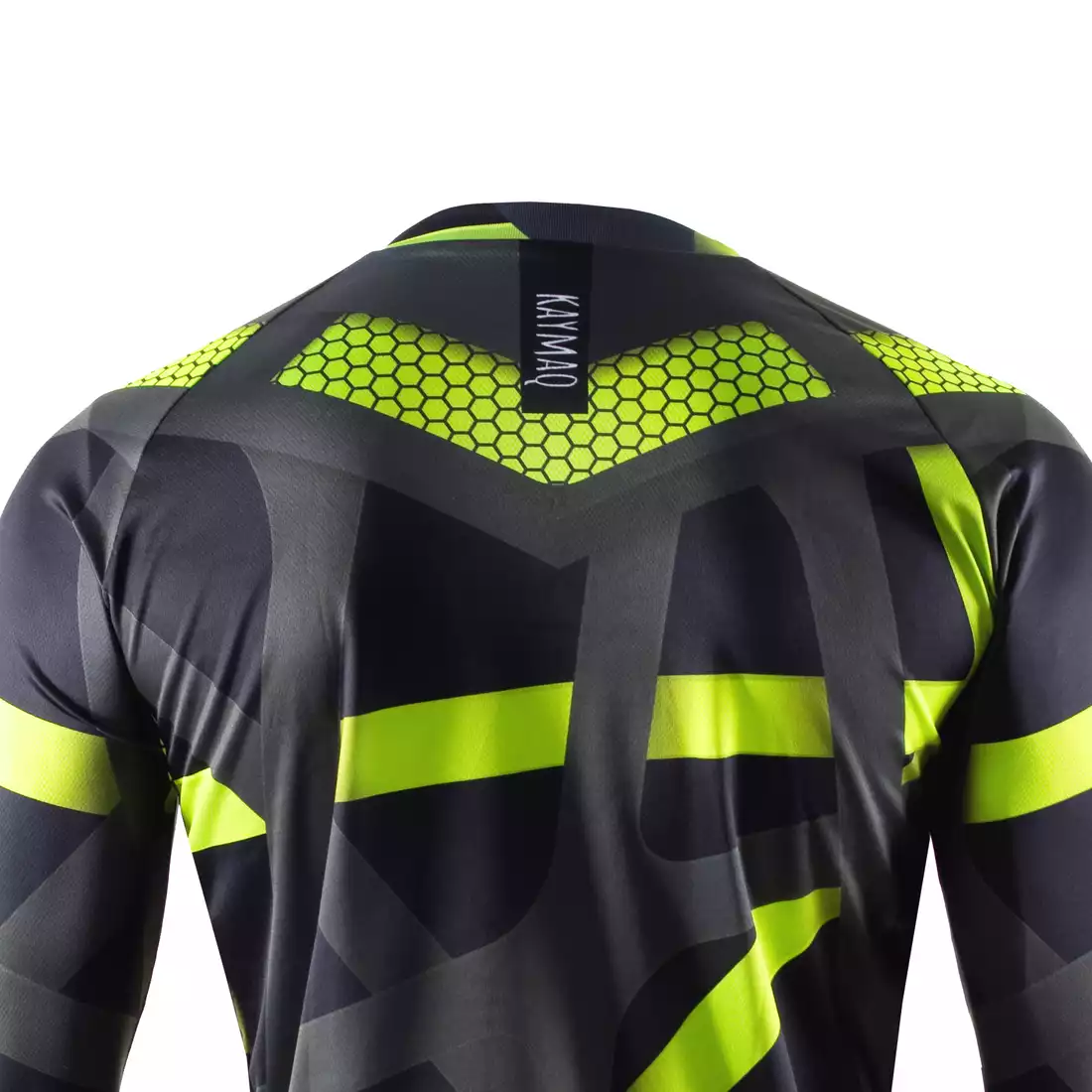 KAYMAQ DESIGN M78 Men's casual long sleeve MTB/enduro cycling jersey, black