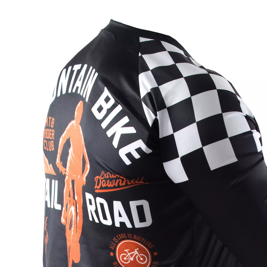 KAYMAQ DESIGN M78 Men's casual long sleeve MTB/enduro cycling jersey, black