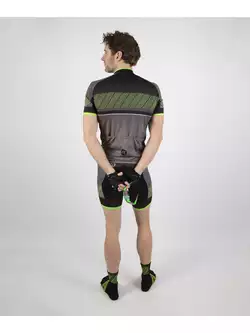 Rogelli RITMO men's cycling shorts, black and green