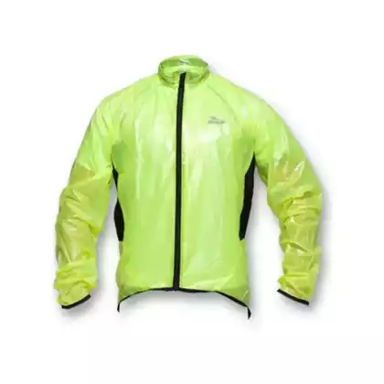 Rogelli men's cycling jacket, rainproof CROTONE DRYTEK, yellow