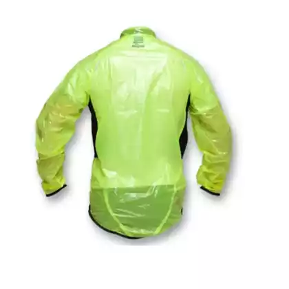 Rogelli men's cycling jacket, rainproof CROTONE DRYTEK, yellow