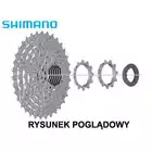 SHIMANO CS-HG400 cassette, 9 speed, 11-32T, silver