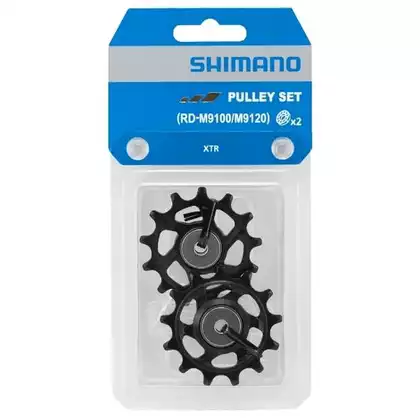 SHIMANO RD-M9100 12-speed bicycle derailleur wheels, black