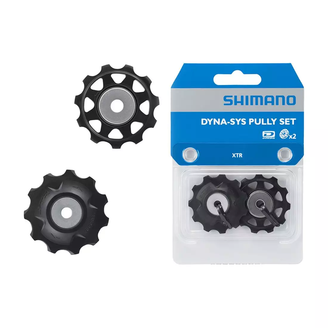 SHIMANO RD-M980/820 10 -speed bicycle derailleur wheels, black