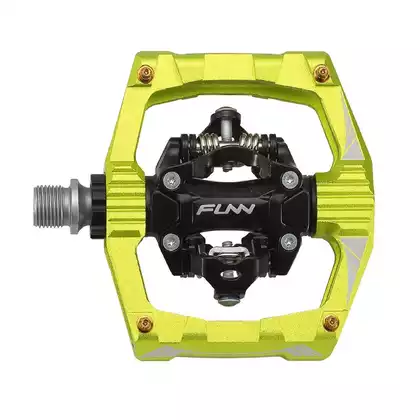 FUNN RIPPER Bicycle pedals, double-sided, green