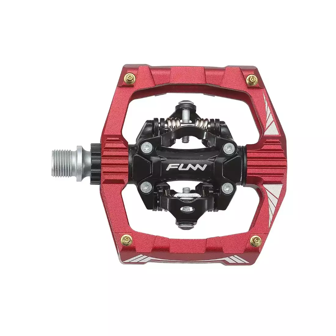 FUNN RIPPER Bicycle pedals, double-sided, red