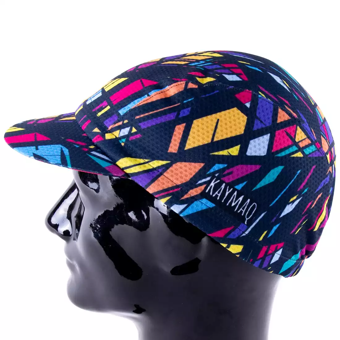 KAYMAQ DESIGN CZK1-2 GEOCOLOR Cycling cap with a visor