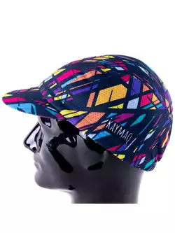 KAYMAQ DESIGN CZK1-2 GEOCOLOR Cycling cap with a visor