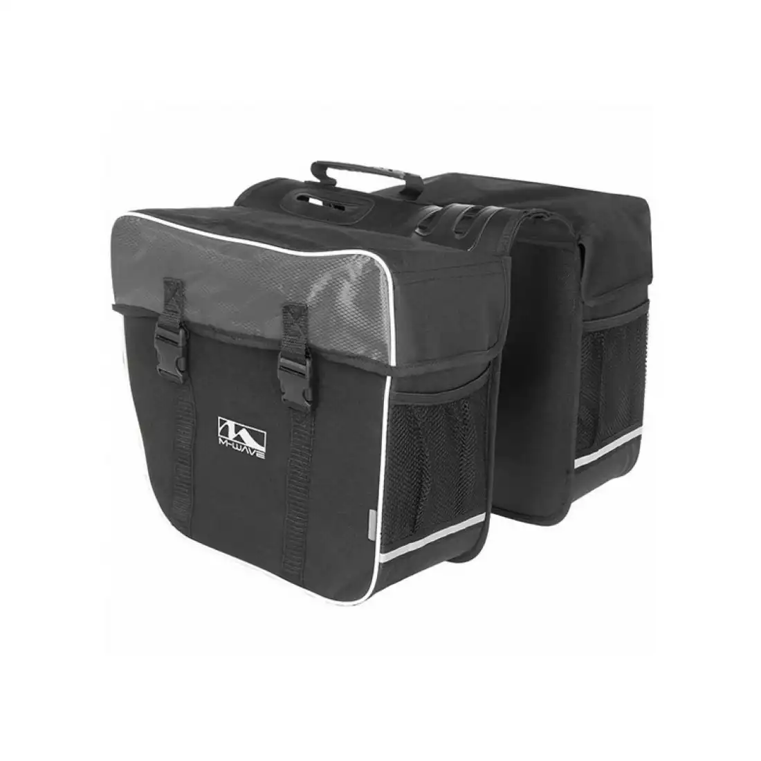 M-WAVE bicycle pannier for the trunk, double, black